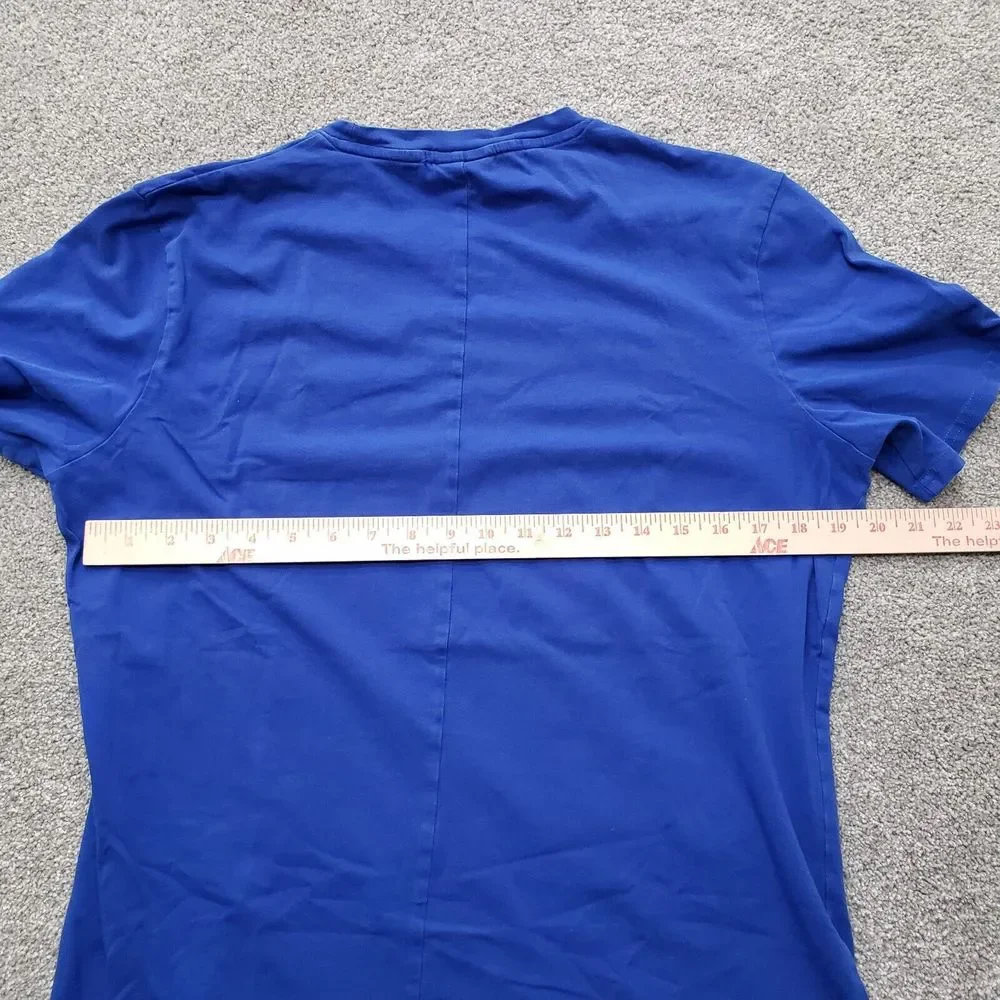Gymshark Shirt Adult Large Blue Short Sleeve Crew Spell Out Logo Ladies - Picture 6 of 10